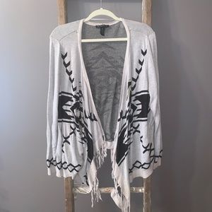 3X INC Metallic Aztec Cardigan
